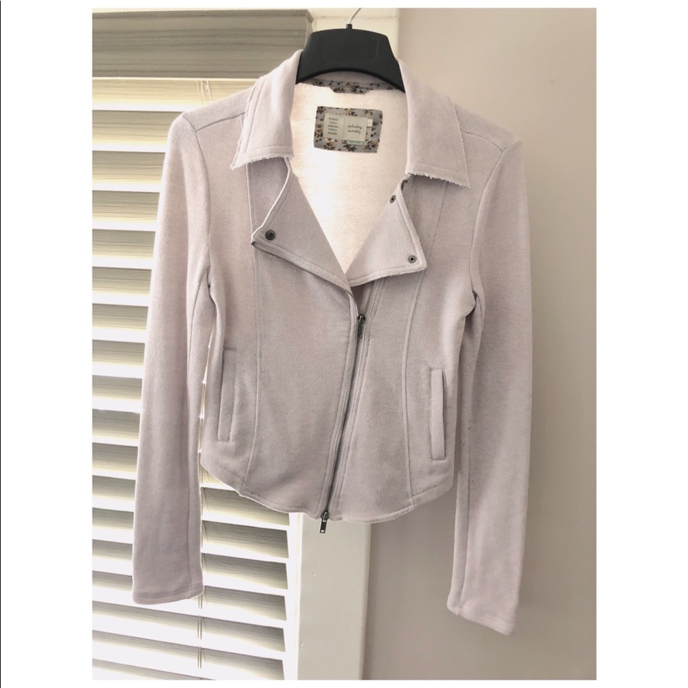 ANTHROPOLOGIE Saturday/Sunday Sweater Moto Jacket